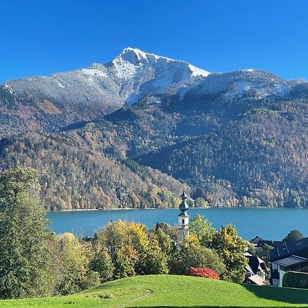 Ferienwohnung Schossleitner - Der Wohlfuehl-Ansitz Am Wolfgangsee Mit Weitblick Sankt Gilgen Eksteriør billede
