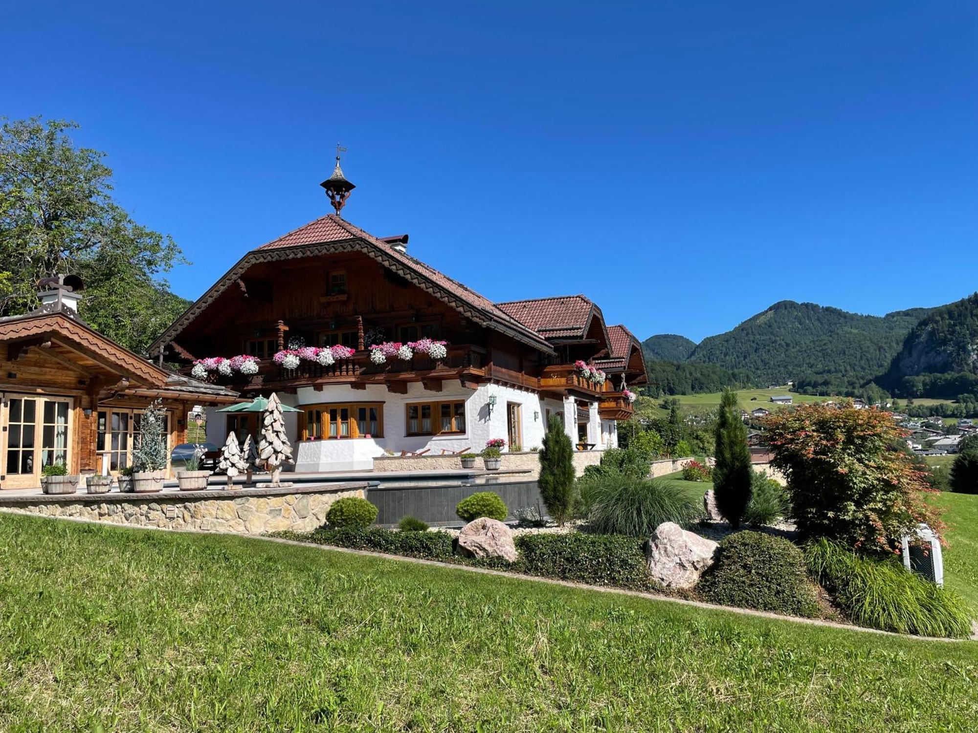 Ferienwohnung Schossleitner - Der Wohlfuehl-Ansitz Am Wolfgangsee Mit Weitblick Sankt Gilgen Eksteriør billede